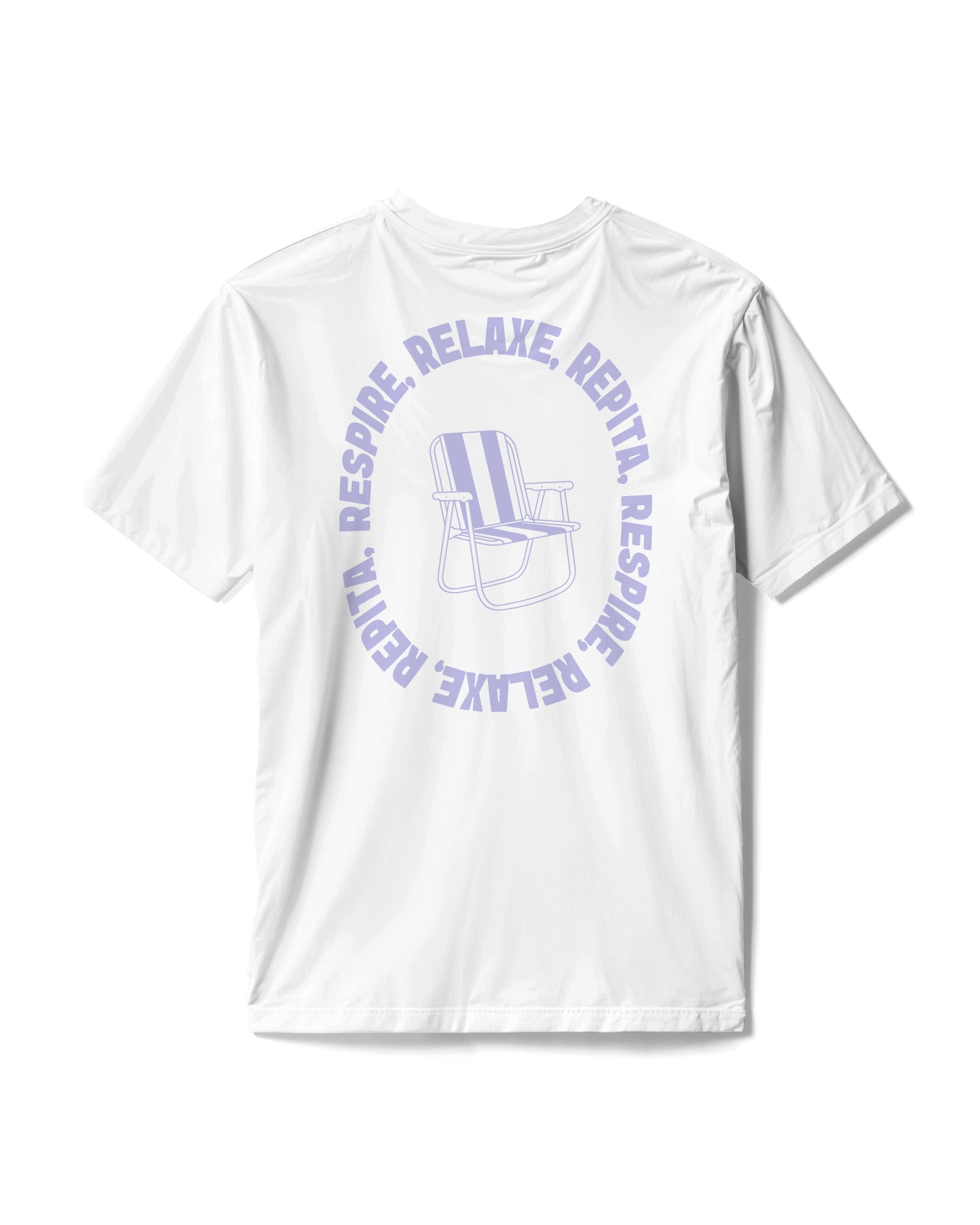 Camiseta Cadeira - Respire, relaxe, repita