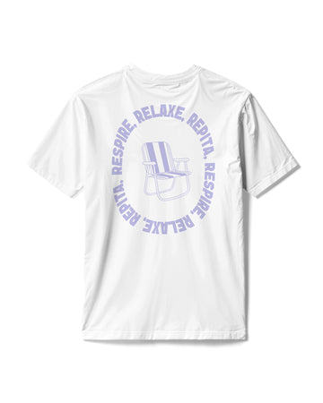 Camiseta Cadeira - Respire, relaxe, repita